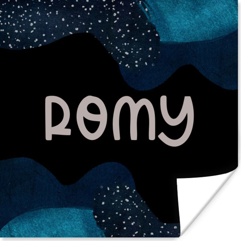 MuchoWow Poster Romy - Pastell - Mädchen 100x100 cm - Babyzimmer