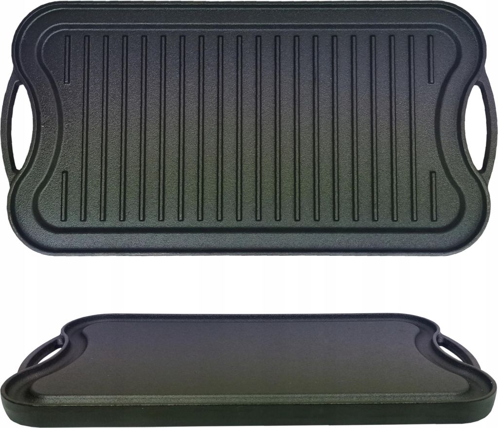Gardenko Płyta Żeliwna Dwustronna 51x26 cm, 5,5 kg – do Zdjęcie produktu 