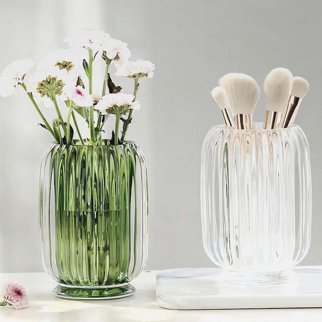 Make up Pinsel Aufbewahrung,Pinselhalter Kosmetik Aufbewahrung aus Glas,Kristall Pinselhalter Makeup Brush Holder Organizer,Pinsel Organizer für S...