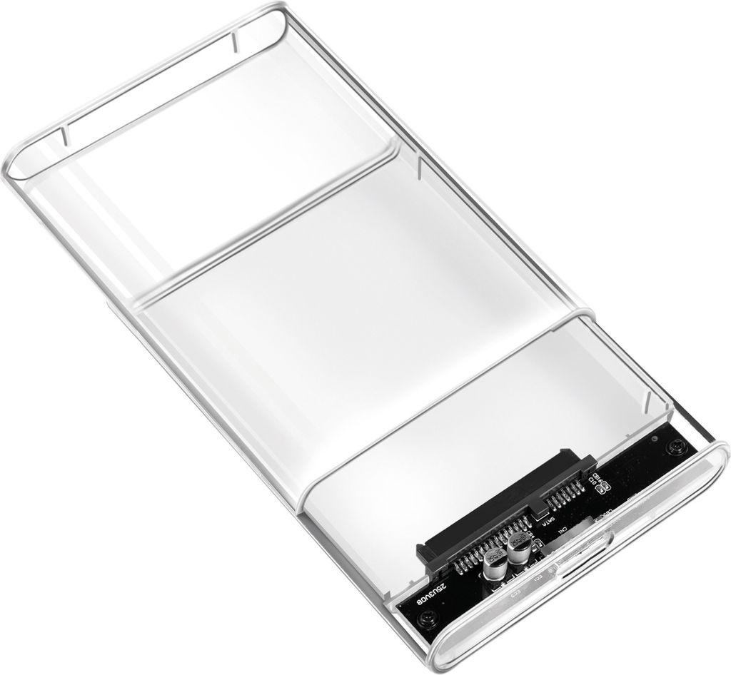 LogiLink Festplattengehäuse 2,5' transparent USB 3.0 Produktbild 