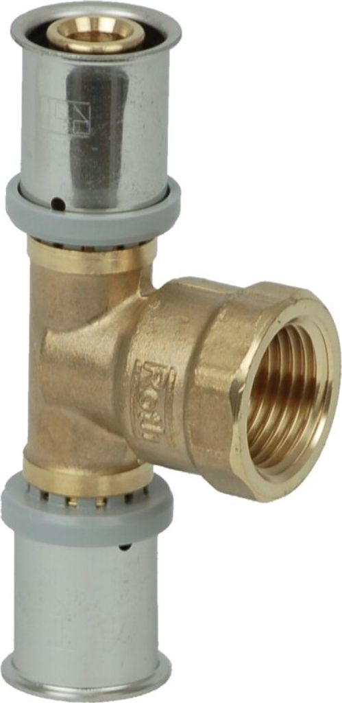 ROTH WERKE T-Stück mit Innengewinde, 20 x 1/2" IG x 20 mm, Messing, 1 Stk.