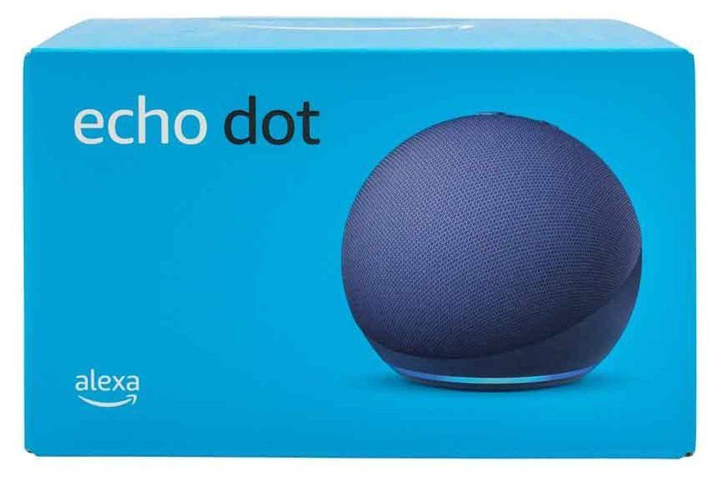 Amazon Echo Dot (5. Gen), Amazon Alexa, Sphärisch, Blau, Produktbild 