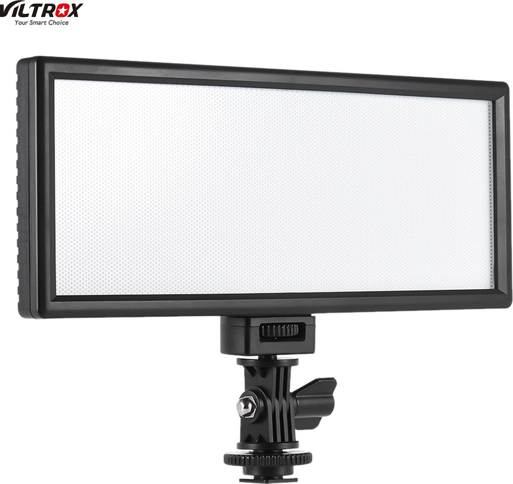 VILTROX L132T Profi ultra-duennen LED-Videoleuchte Fotografie Aufhellen justierbare Helligkeit und Dual Color Temp. Max Helligkeit 1065LM 3300K-560...