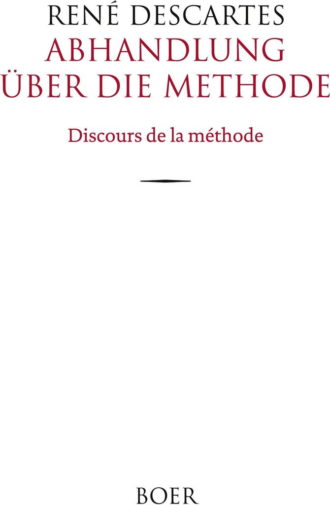 Abhandlung über die Methode