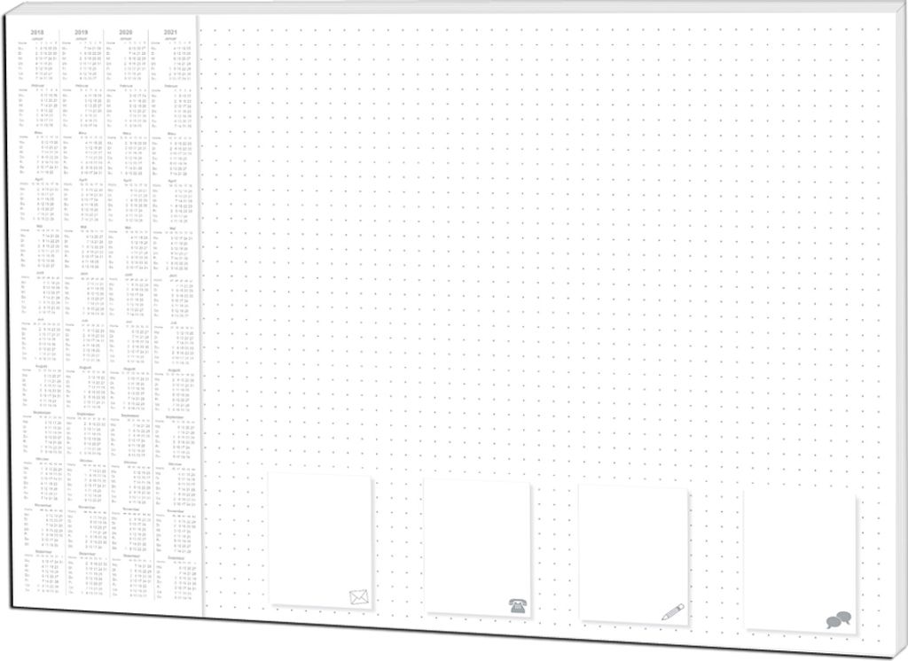 RNK Verlag Papier-Schreibunterlage "Office - dotted" 600 x 420 mm 30 Blatt