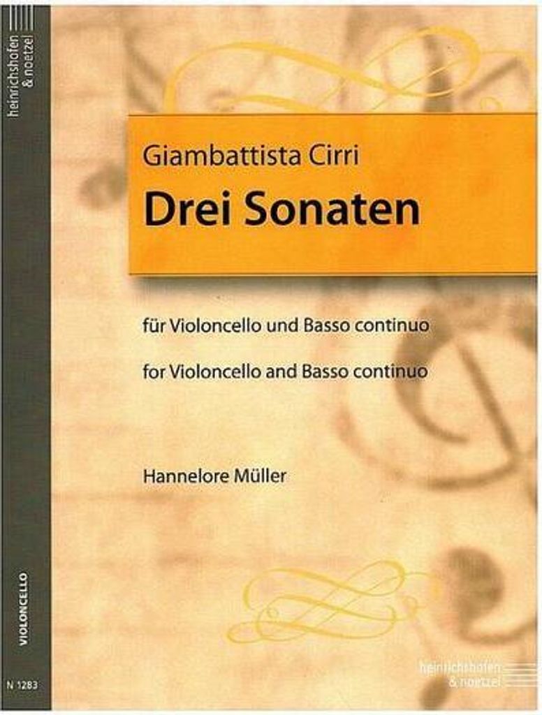3 Sonatenfür Violoncello und Bc