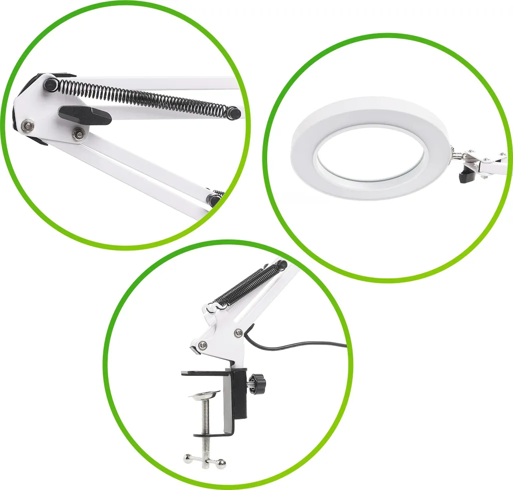 Lampe de bureau cosmétique LED USB 12W - Éclairage blanc variable - 7