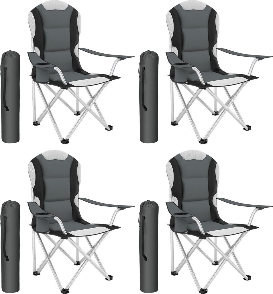 tectake Campingstuhl 60 x 88 x 110 cm
