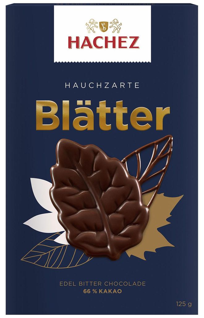 Hachez Braune Blaetter Edel Bitter Image du produit 