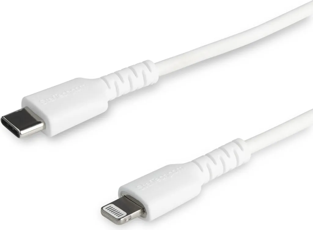 Câble USB-C vers Lightning StarTech.com 2m Blanc Robuste pour iPhone 12 - 3