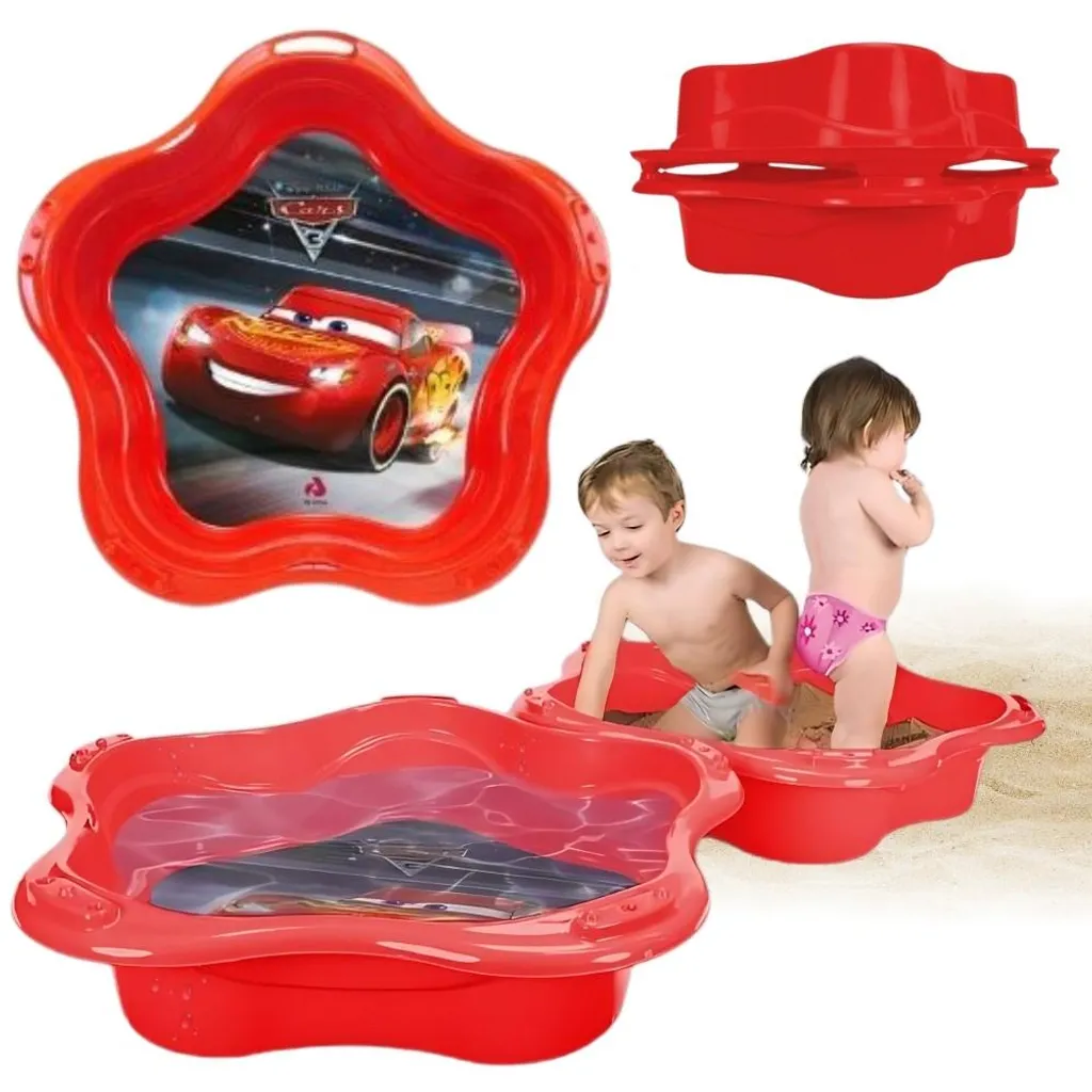 Aire de Jeux Extérieure Enfant : Piscine et Bac à Sable avec Voitures de Jeu