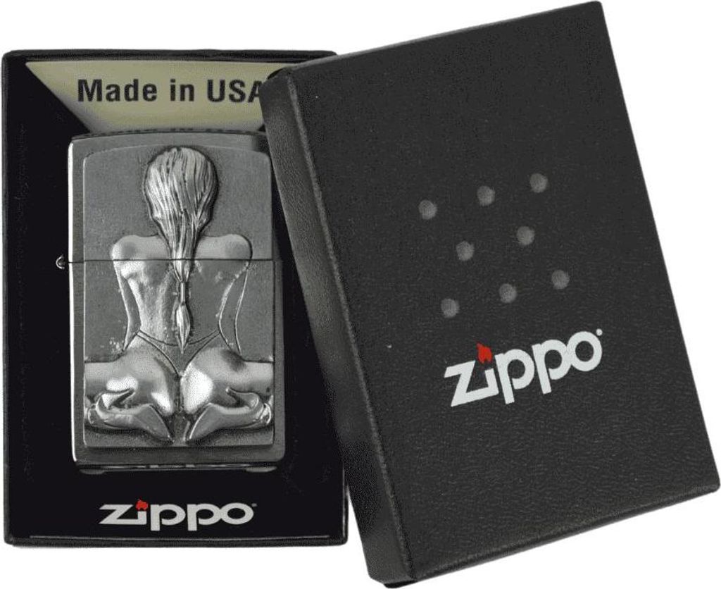 Zippo Feuerzeug mit kniendem Mädchenemblem 2002548 Produktbild 