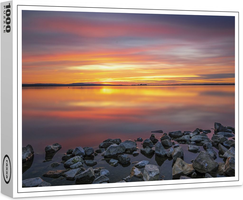 raxxa Premium-Puzzle "Steinhuder Meer am Abend", 1000 Teile Produktbild 
