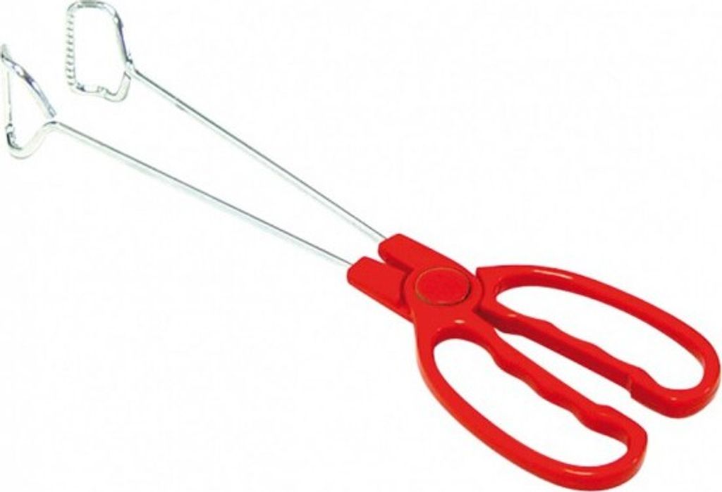 Küchen- und Grillzange verchromt 30 cm