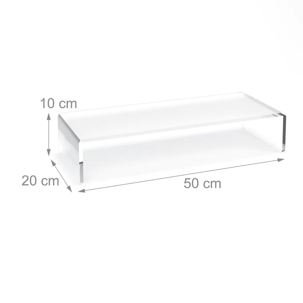 Support d'écran acrylique pour améliorer l'ergonomie au bureau - 12cm