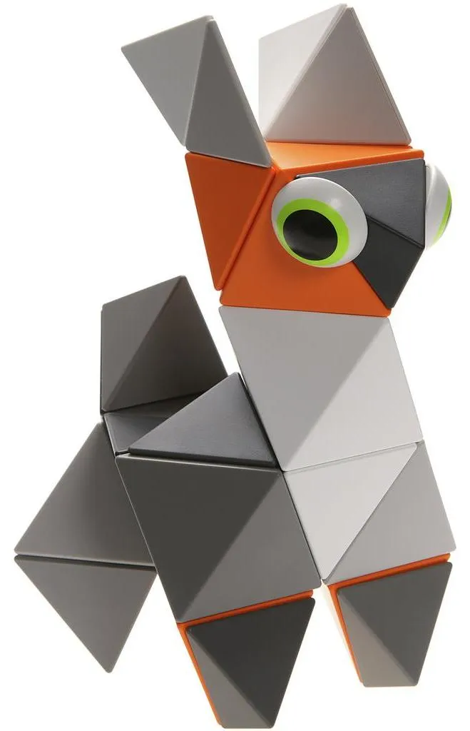 Puzzle 3D magnétique Trido Gris-orange : Grand coffret créatif de luxe