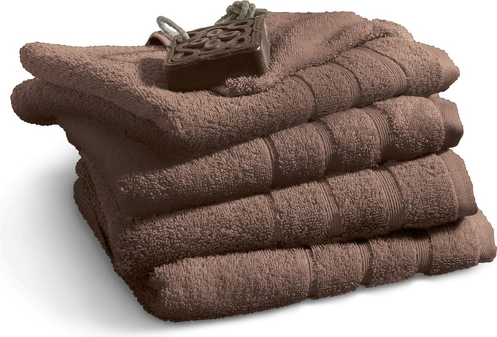 Ocean Safe 4er-Set Handtuch "taupe" (4x 50x100 cm)