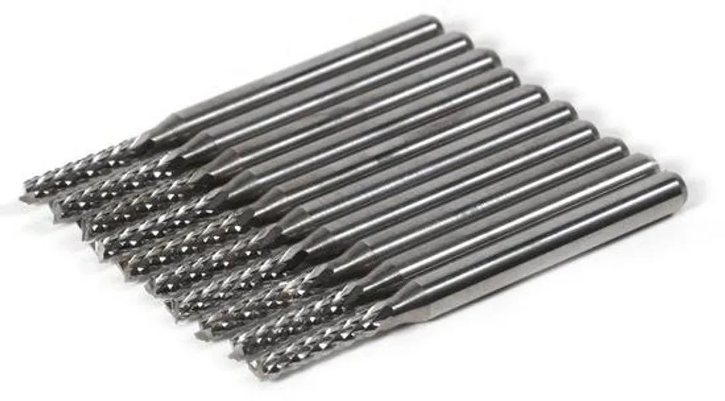 Fraises de découpe 2mm en tungstène pour SMT, lot de 10 outils robustes