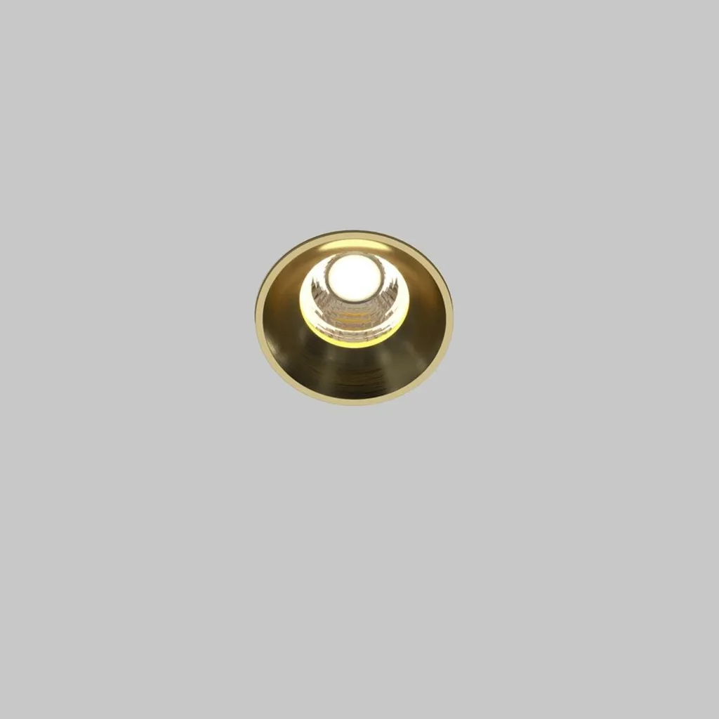 Maytoni DL058-7W3K-TRS-BS Luminaire encastré rond 7W 3000K laiton