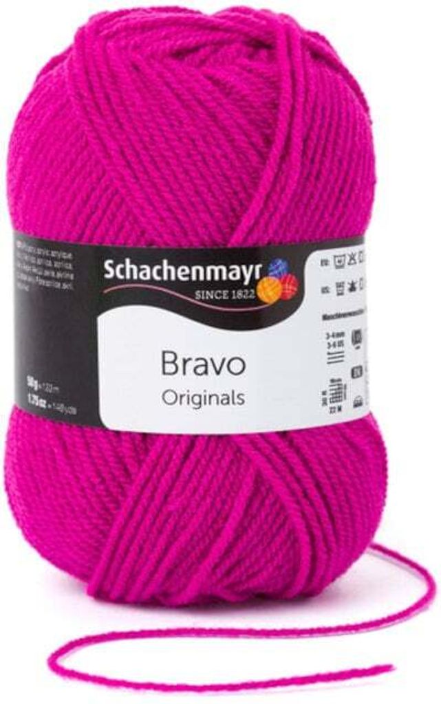 Schachenmayr Bravo Originals 08350 Power Pink Pletací příze Obrázek produktu 