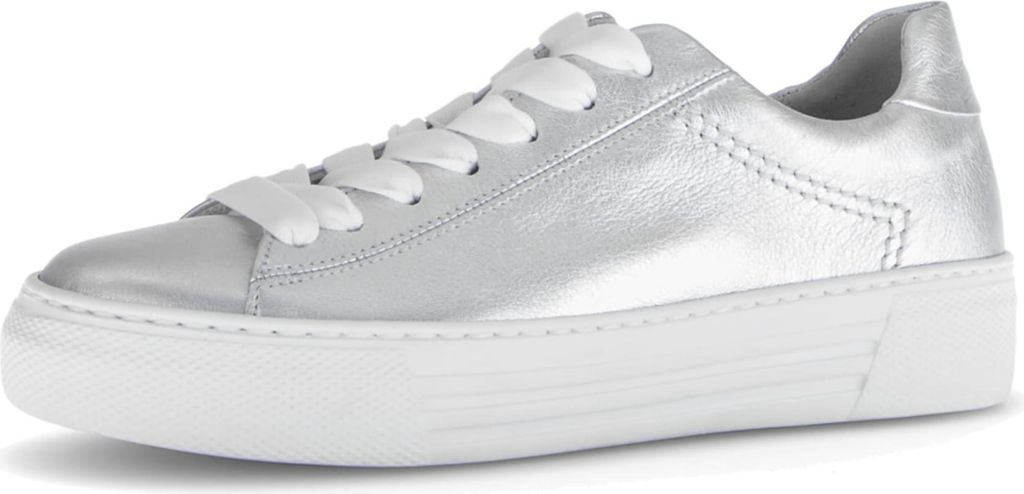 Gabor (0) Sportliche Schnürschuhe Weiblich 31393931343035 Silber 40 1/2 EU