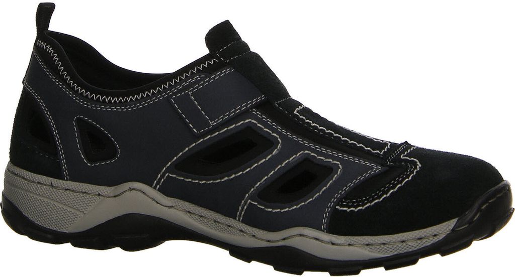 Rieker Herren Klett Halbschuh durchbrochen dunkelblau 44 Produktbild 97