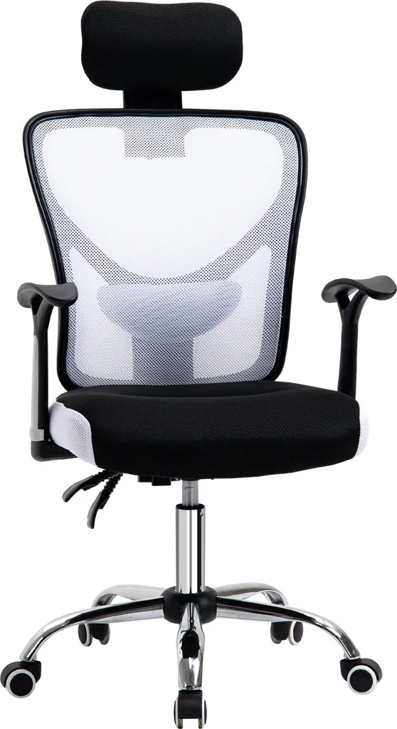 Chaise de bureau respirante en maille avec support lombaire ajustable