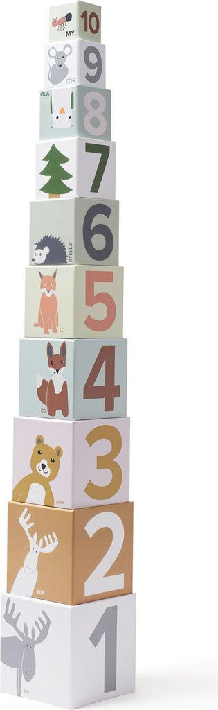 Kids Concept Pappwürfel 1-10 Edvin, Lernspielzeuge