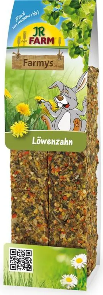JR Farm Farmys Pissenlit Friandise pour Lapin et Cochon d'Inde 8x160g