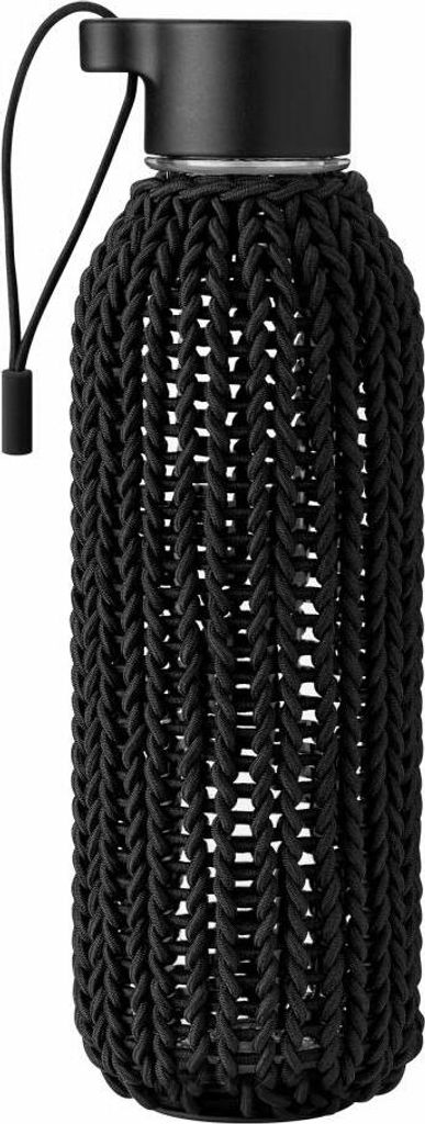 Rig-Tig CATCH-IT Trinkflasche Black, Wasserflasche, Sportflasche, Tritan-Kunststoff, Schwarz, 600 ml, Z00270