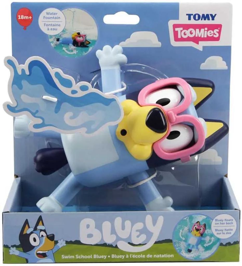 Tomy Bluey Schwimmschule Badespielzeug für Kinder - Bluey schwimmen lernen