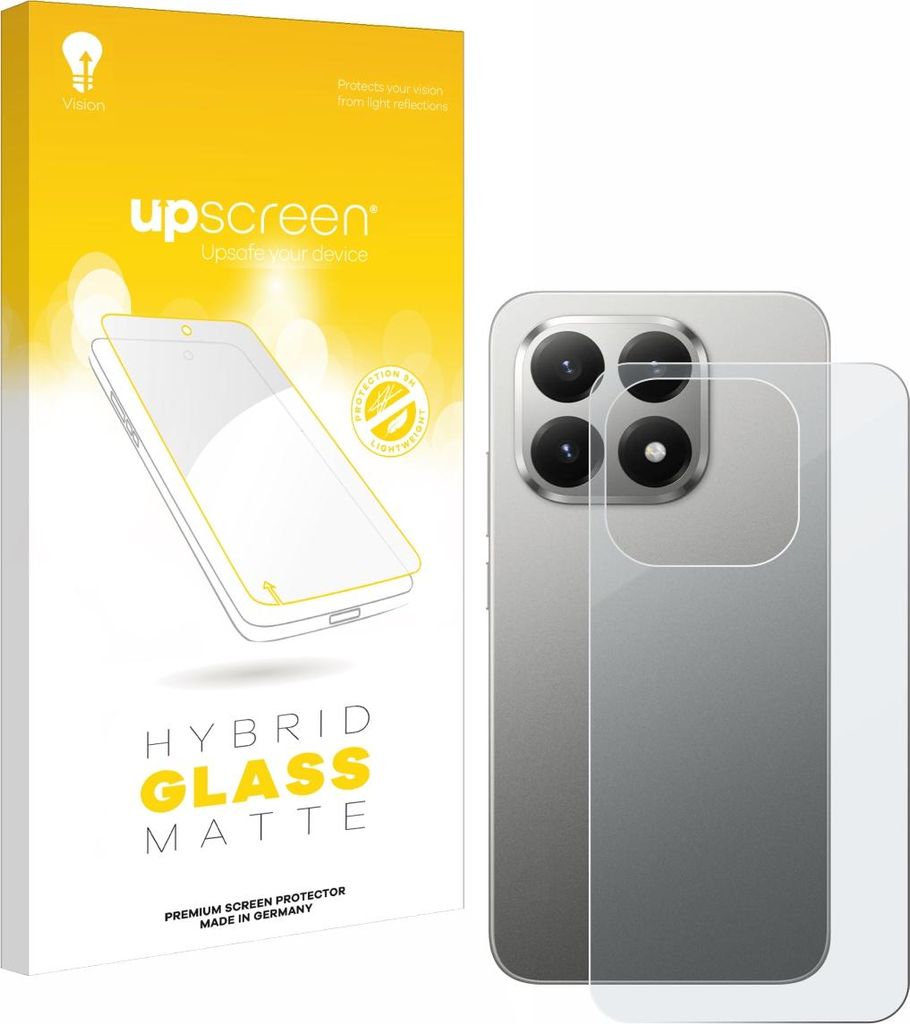 upscreen Entspiegelungs Schutzglas für Xiaomi 15T (Rückseite) Schutzfolie Panzer Folie Glas Display Schutz matt