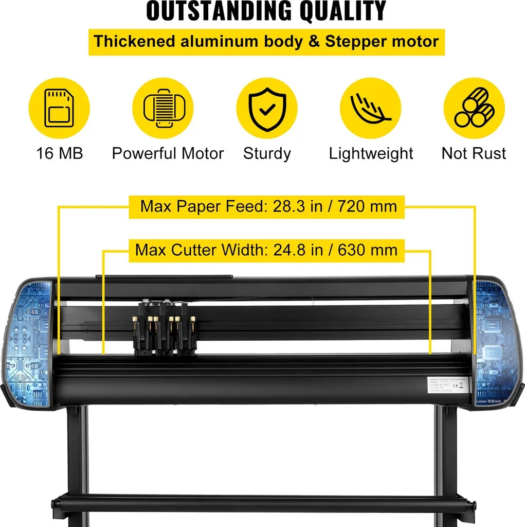 Découpeuse de vinyle 720 mm SignMaster avec support de sol robuste - 3