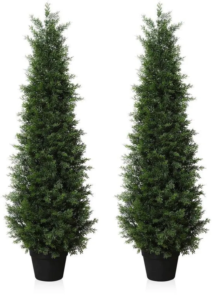Cèdre artificiel 120 cm sans entretien résistant au soleil pour jardin