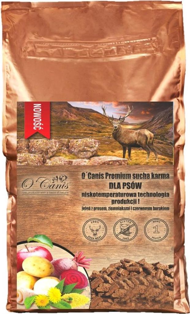 OCanis Deer with millet potatoes and red beet - dry dog food - 12kg