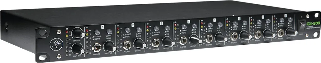 Ampli Casque Multi-Canal Mackie HM-800 pour Monitoring Studio et Scène