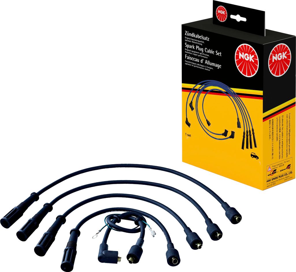 Zündleitungssatz 5 Kabel schwarz NGK Aftermarket-Expertise für u.a. FIAT PANDA