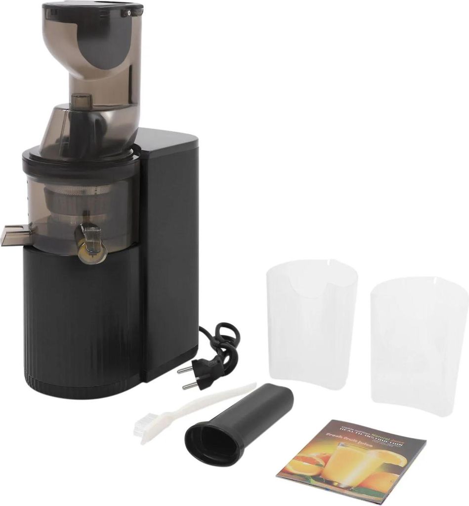 Entsafter - Zentrifugal-Entsafter - 800 W - Automatischer Trester-Auswurf - 0,5–1 l Kapazität - Leise - Für Obst und Gemüse - Schwarz