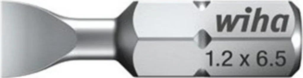 Wiha Bit Standard 25 mm con intaglio 1/4" 6,5 10 pz