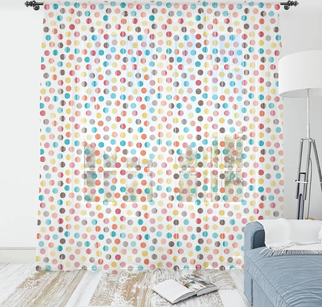 Arazzo Parete 240x274 Pois Colorati Abakuhaus | Decor Casa Elegante