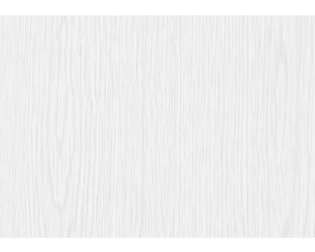 Papier adhésif pour meuble Whitewood 45cm : Revêtement mural PVC blanc