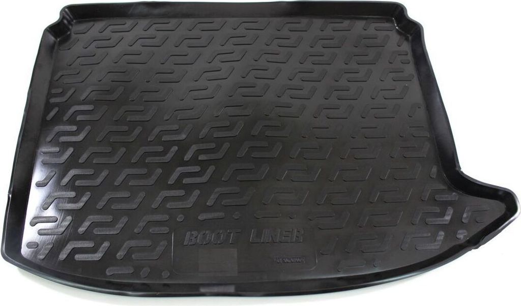 SCOUTT | Kofferraumwanne Laderaumwanne Kompatibel mit Peugeot 308 Hatchback 2009-2014, mit Hoher Rand, Kofferraum-Schutzmatte, Geriffelt, Aufrollba...