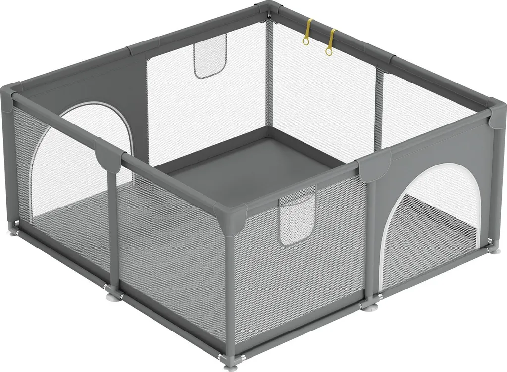 Parc d'Éveil Bébé 130x130 cm pour Salon - Espace de Jeu Sécurisé