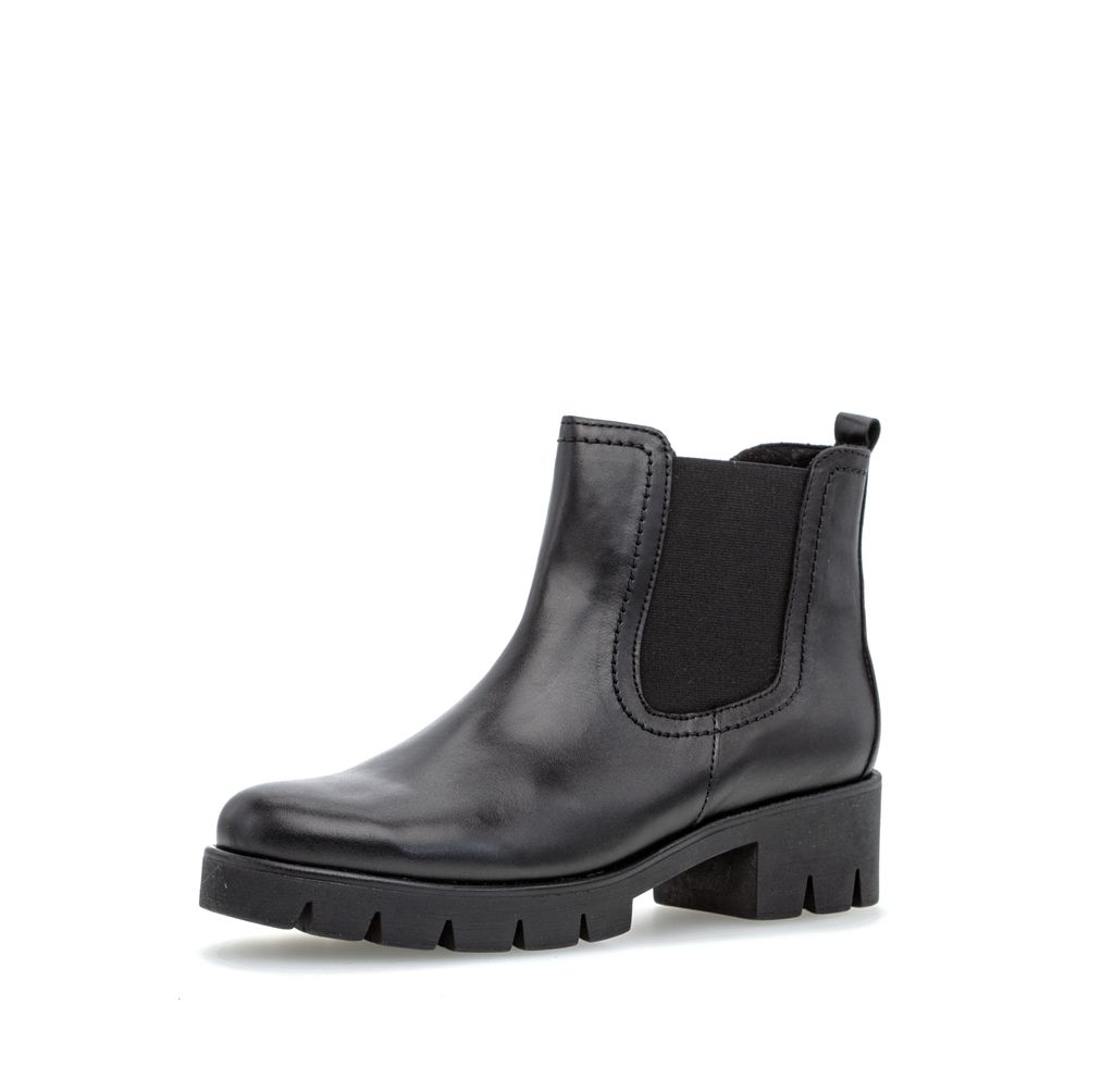 Gabor Shoes Chelsea Boot - Schwarz Glattleder Größe: 41.5 Produktbild 