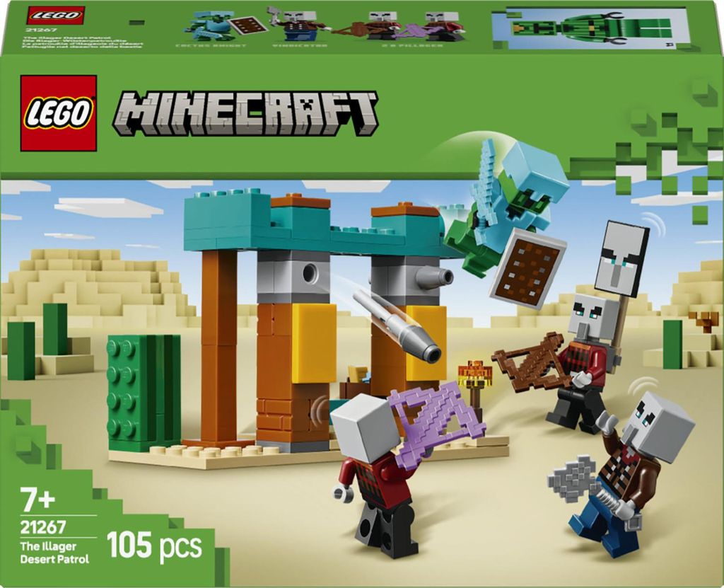 Lego Minecraft 21267 Pattuglia Nel Deserto Della Bestia Immagine del prodotto 