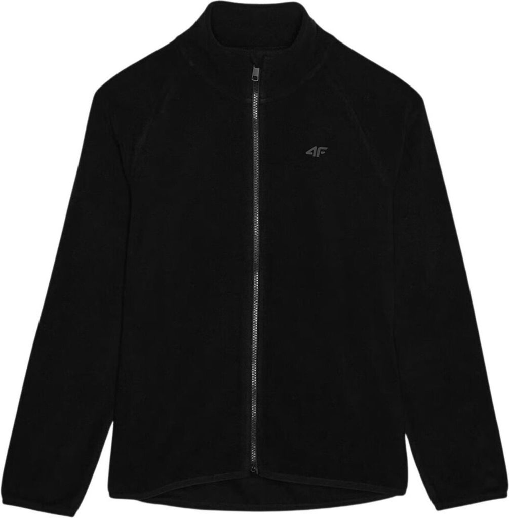 Damen Fleece Regular mit Stehkragen 4F WMM00TFLEF294-53S Schwarz Warm XL
