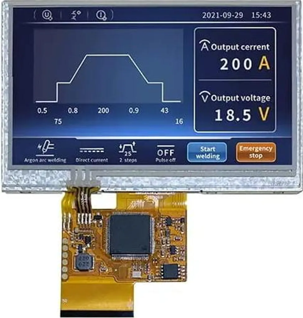 Écran Tactile LCD DWIN 4.3 Pouces 480x272 avec Contrôleur HMI Intégré