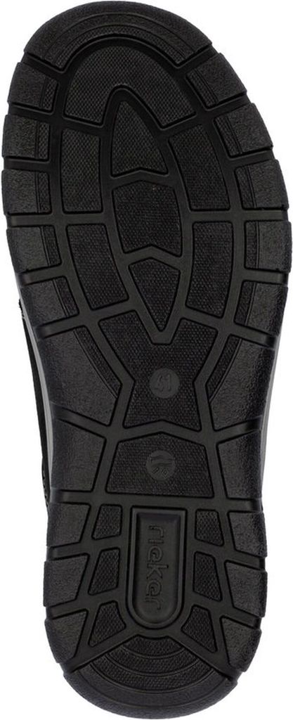 Rieker Herren Schnürschuh aus Leder mit weich gepolsterten losen Einlagen 03656, Größe:44 EU, Farbe:Schwarz