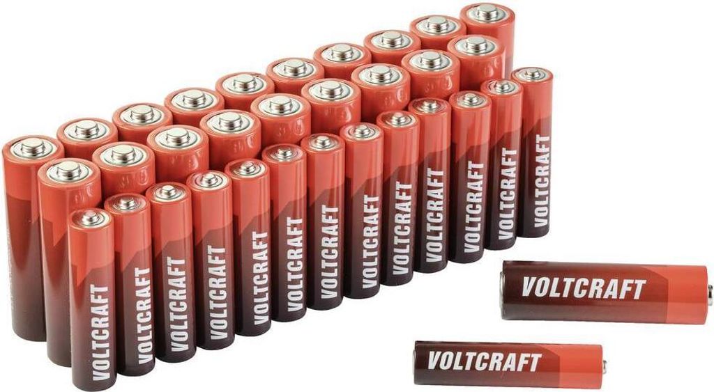 VOLTCRAFT Batterie-Set Mignon, Micro 34 St. inkl. Box