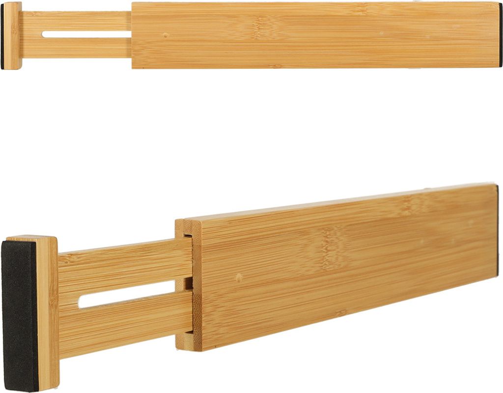 Organizér do zásuvky nastavitelný bambusový oddělovač Obrázek produktu 1